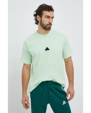 adidas t-shirt Z.N.E męski kolor zielony gładki IR5227