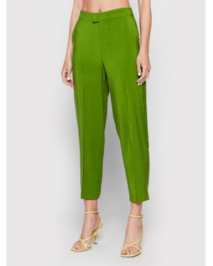 United Colors Of Benetton Spodnie materiałowe 4NTMDF00Y Zielony Regular Fit