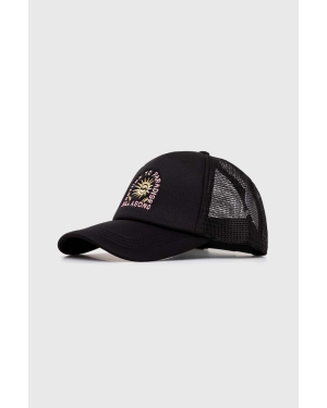 Billabong czapka z daszkiem kolor czarny z nadrukiem