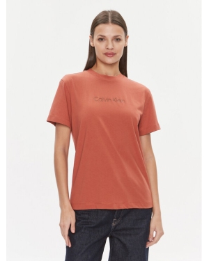 Calvin Klein T-Shirt Hero Logo Regular T-Shirt K20K205448 Brązowy Slim Fit