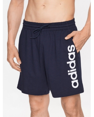 adidas Szorty sportowe AEROREADY Essentials Single Jersey Linear Logo Shorts IC0064 Niebieski Regular Fit