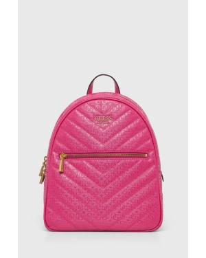 Guess plecak VIKKY damski kolor różowy mały gładki HWGA69 95320