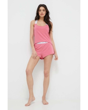 Guess piżama CARRIE damska kolor różowy O3RX04 KBBU1