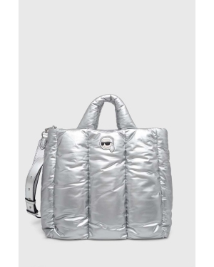 Karl Lagerfeld torebka kolor srebrny