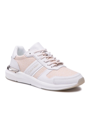 Calvin Klein Sneakersy Flexi Runner Lace Up HW0HW00808 Beżowy