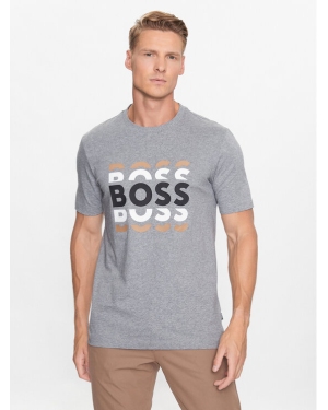 Boss T-Shirt 50495735 Szary Regular Fit