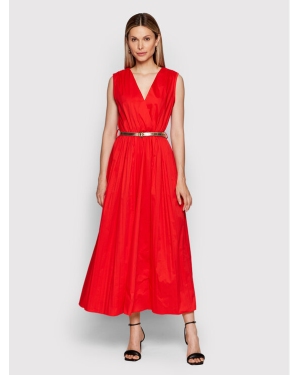 Rinascimento Sukienka letnia CFC0018569002 Czerwony Regular Fit