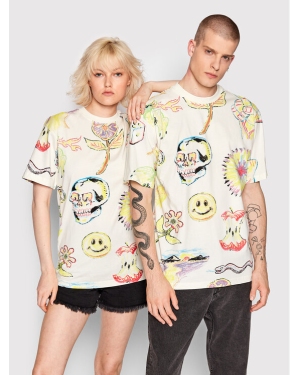 Market T-Shirt Unisex SMILEY Market Coloring 399001096 Biały Relaxed Fit