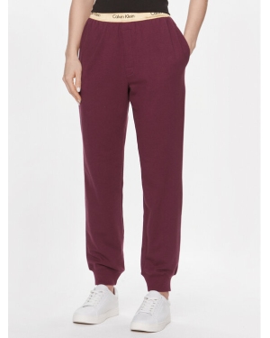 Calvin Klein Underwear Spodnie piżamowe 000QS7045E Bordowy Regular Fit