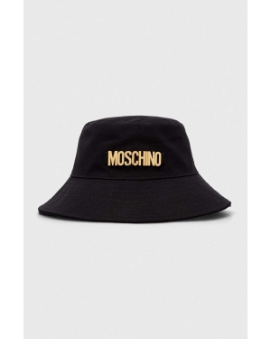 Moschino kapelusz bawełniany kolor czarny bawełniany M3094 65408