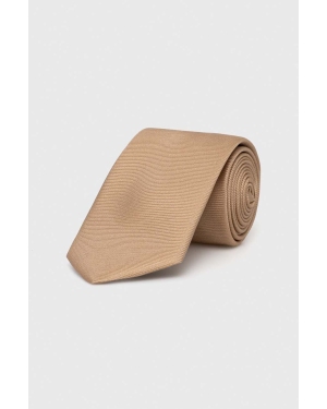Moschino krawat jedwabny kolor beżowy M5347 55060