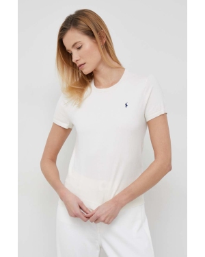 Polo Ralph Lauren t-shirt damski kolor beżowy