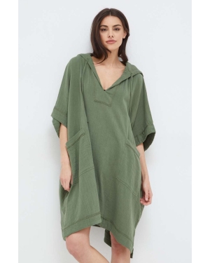 Polo Ralph Lauren narzutka plażowa bawełniana kolor zielony 21381476