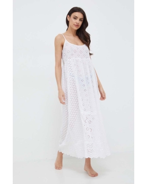 Polo Ralph Lauren sukienka plażowa bawełniana kolor biały 21484578