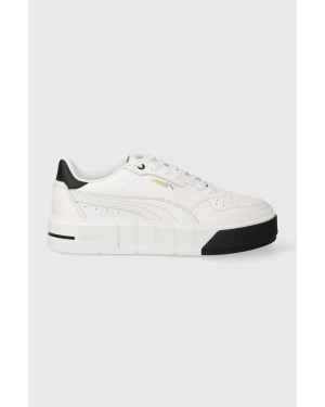 Puma sneakersy skórzane Cali Court Lth Wns kolor biały 393802