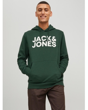 Jack&Jones Bluza Corp Logo 12152840 Zielony Regular Fit