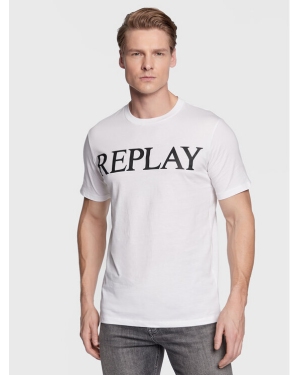 Replay T-Shirt M6475.000.22980 Biały Regular Fit