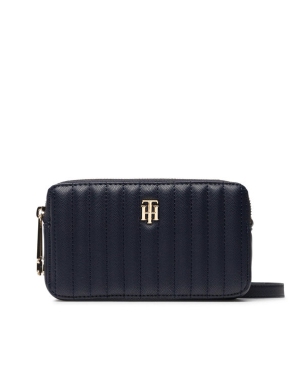 Tommy Hilfiger Torebka Th Timeless Camer Bag Quilted AW0AW13143 Granatowy