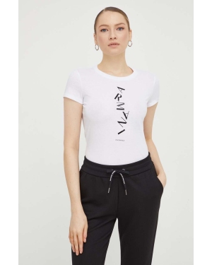 Armani Exchange t-shirt bawełniany damski kolor biały 3DYT49 YJG3Z