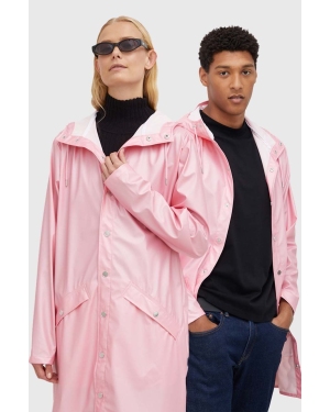 Rains kurtka przeciwdeszczowa 12020 Long Jacket kolor różowy przejściowa 12020.2-20.Pink.Sk