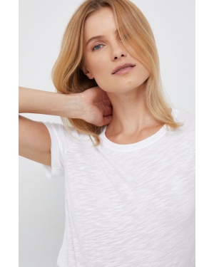 Sisley t-shirt damski kolor biały