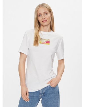 Calvin Klein Jeans T-Shirt Illuminated Box Logo Slim Tee J20J222898 Biały Slim Fit