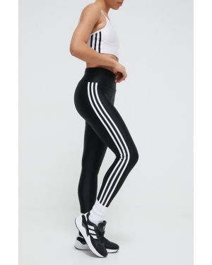 adidas Originals legginsy 3-Stripes damskie kolor czarny z aplikacją IU2522