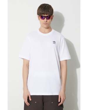 adidas Originals t-shirt bawełniany Essential Tee męski kolor biały z nadrukiem IR9691