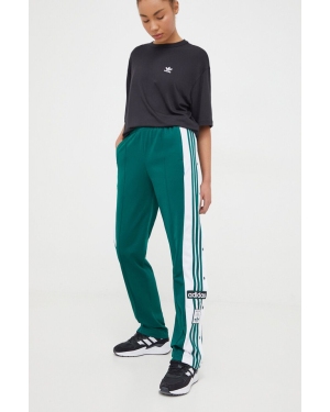 adidas Originals spodnie dresowe kolor zielony z aplikacją IP0623