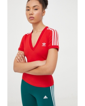 adidas Originals t-shirt damski kolor czerwony IR8116