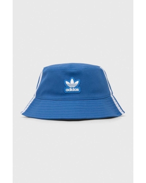 adidas Originals kapelusz bawełniany kolor niebieski bawełniany IS4632