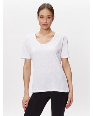 Seidensticker T-Shirt Classic Cotton T-Shirt Biały Straight Fit