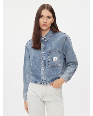 Calvin Klein Jeans Koszula jeansowa Dad J20J222477 Niebieski Relaxed Fit