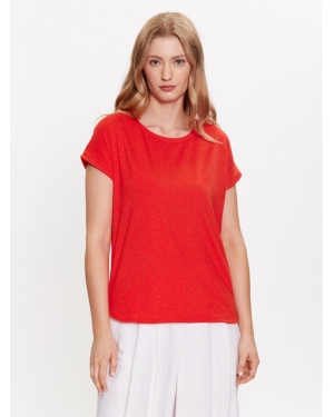 ICHI T-Shirt 20109945 Czerwony Regular Fit
