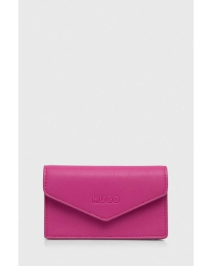 HUGO portfel damski kolor różowy 50512050