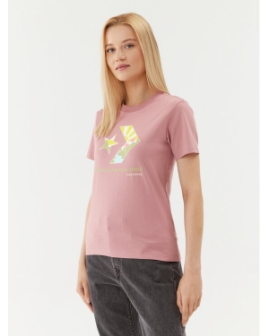 Converse T-Shirt Star Chevron Infill Tee 10025214-A03 Różowy Regular Fit