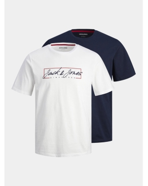 Jack&Jones Komplet 2 t-shirtów Jjzuri Tee Ss Crew Neck 2Pk Mp 12256956 Niebieski Standard Fit