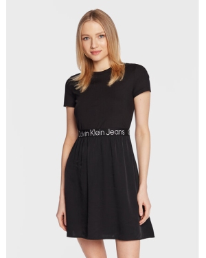 Calvin Klein Jeans Sukienka codzienna J20J220759 Czarny Regular Fit
