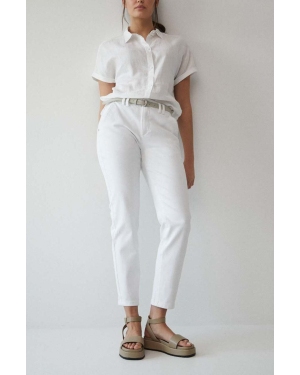 Medicine jeansy damskie kolor biały