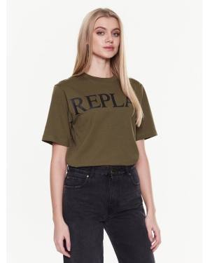 Replay T-Shirt W3698E.000.23188P Zielony Relaxed Fit