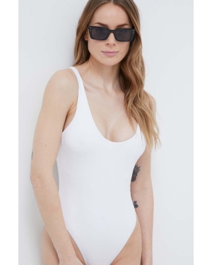Elisabetta Franchi jednoczęściowy strój kąpielowy kolor biały miękka miseczka CS54N41E2