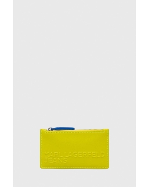 Karl Lagerfeld Jeans portfel kolor żółty