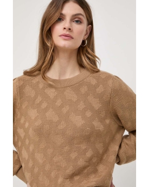 BOSS sweter wełniany damski kolor beżowy 50511858