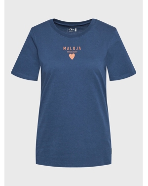 Maloja T-Shirt Planbellm 34405-1-8581 Granatowy Regular Fit