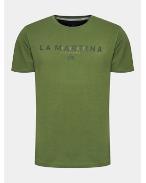 La Martina T-Shirt WMR005 JS206 Zielony Regular Fit
