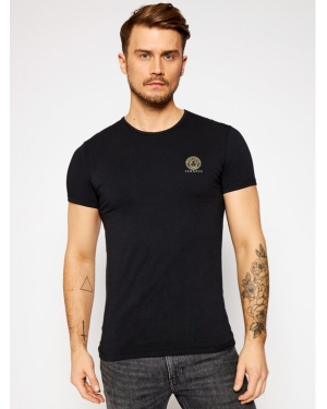 Versace T-Shirt Medusa AUU01005 Czarny Slim Fit