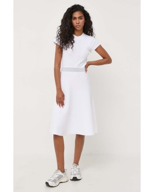 Karl Lagerfeld sukienka kolor biały mini rozkloszowana