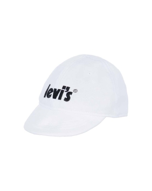 Levi's czapka dziecięca kolor biały z aplikacją
