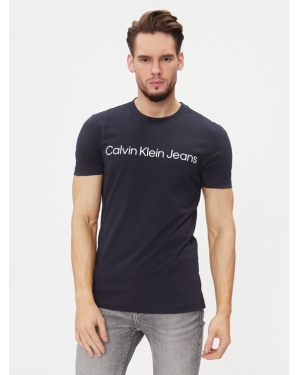 Calvin Klein Jeans T-Shirt J30J322552 Granatowy Slim Fit