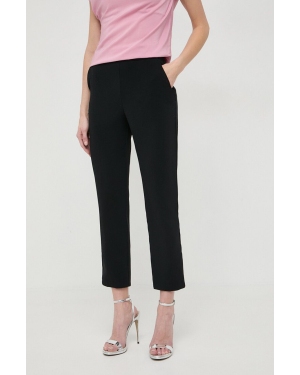 Pinko spodnie damskie kolor czarny proste high waist 102861.7624